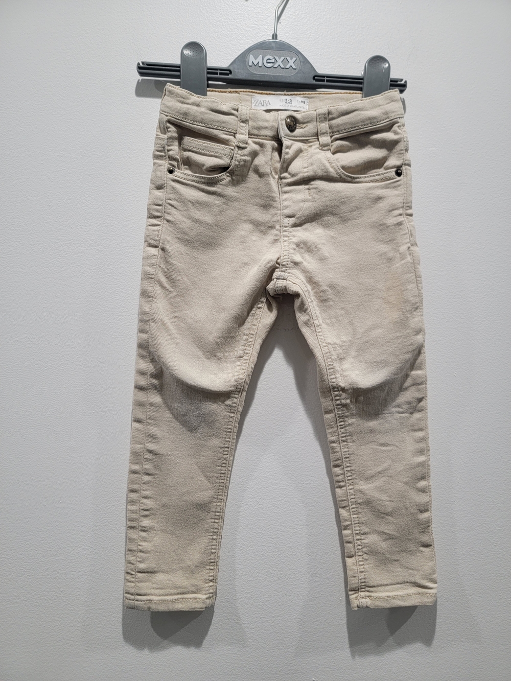 Zara Skinny Beige Jeans Size 2-3Y